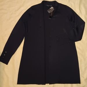Cyrus black knit duster - size medium